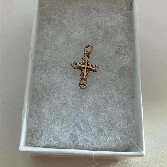 Vintage 14k Gold Fill Cross Pendant - Picture 5 of 6